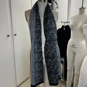Calvin Klein Black & Gray + Lurex Scarf